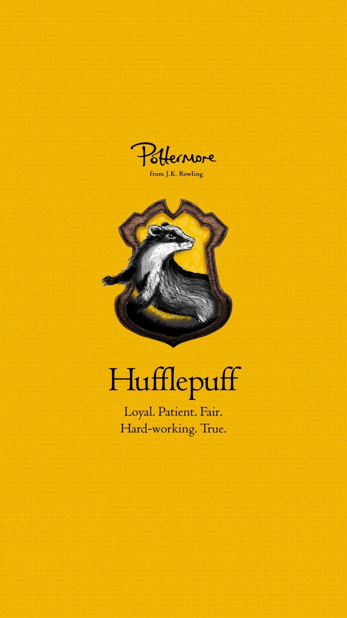 Stemma Hufflepuff Pottermore giallo, 1152x2048 Full HD Verticale, iPhone