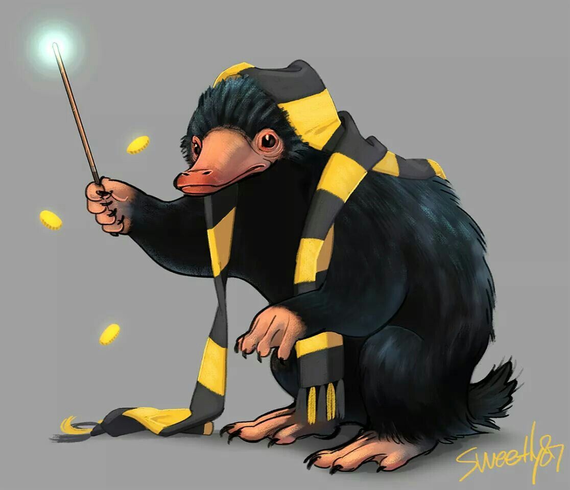 Niffler con sciarpa Hufflepuff, 1116x960 HD, PC