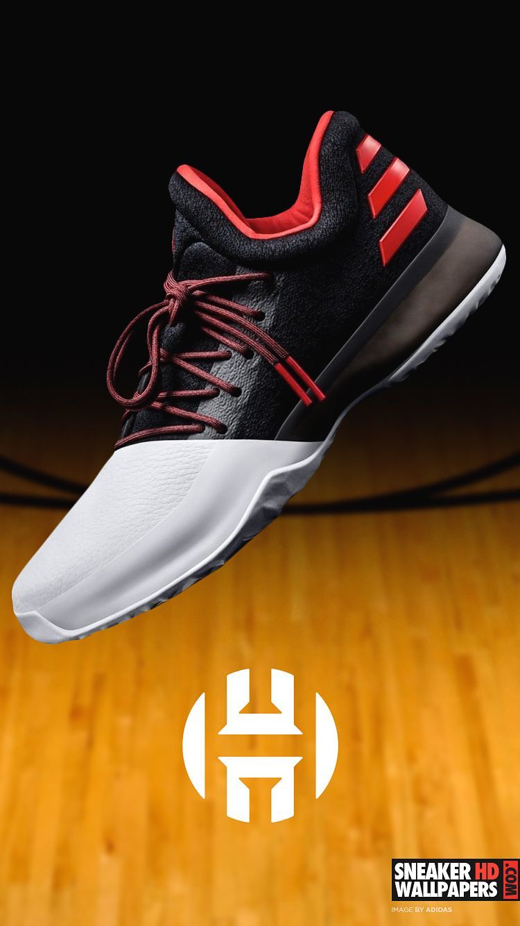 Scarpa Adidas basket nera rossa, tre strisce, 750x1334 Full HD Verticale, iPhone Pro