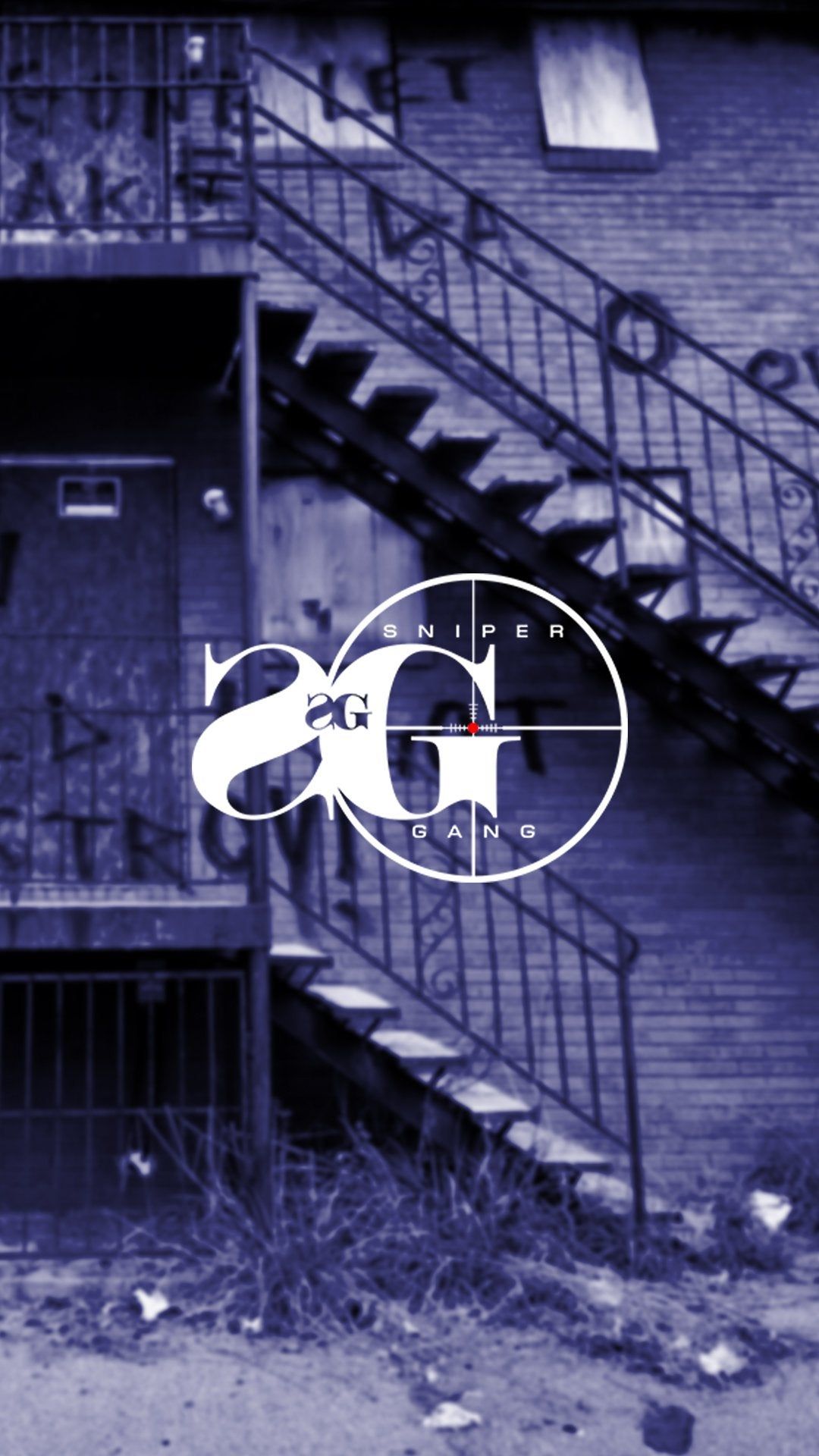 Logo Sniper Gang, scala antincendio, 1080x1920 Full HD Verticale, Samsung Galaxy