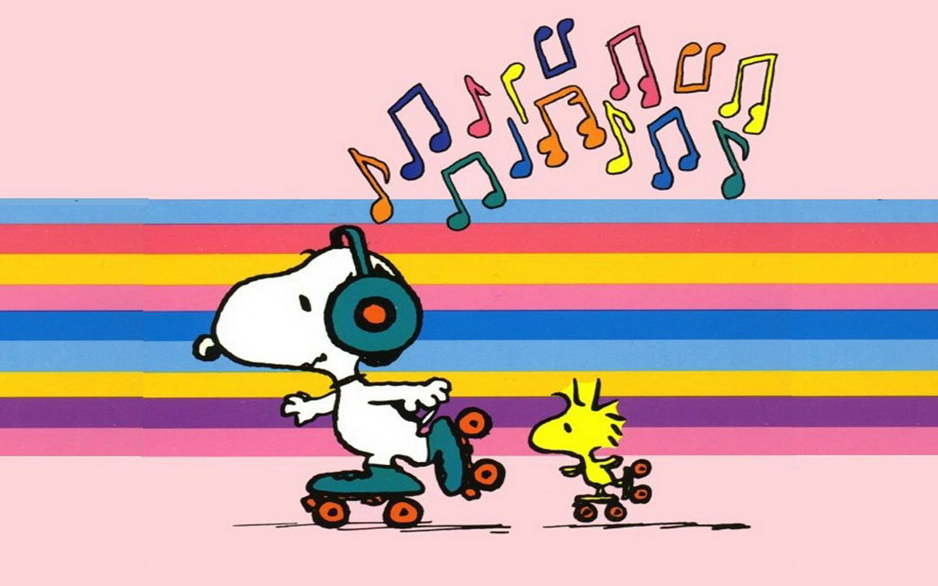 Snoopy e Woodstock pattinaggio, 1920x1200 Full HD+, PC Desktop