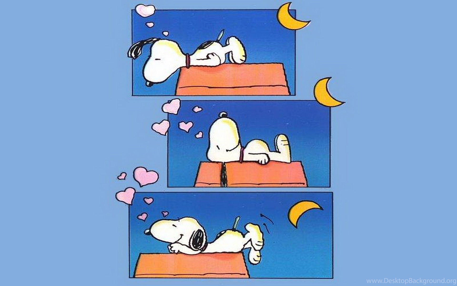Snoopy sulla cuccia con cuori, 1920x1200 Full HD+ WUXGA, Laptop