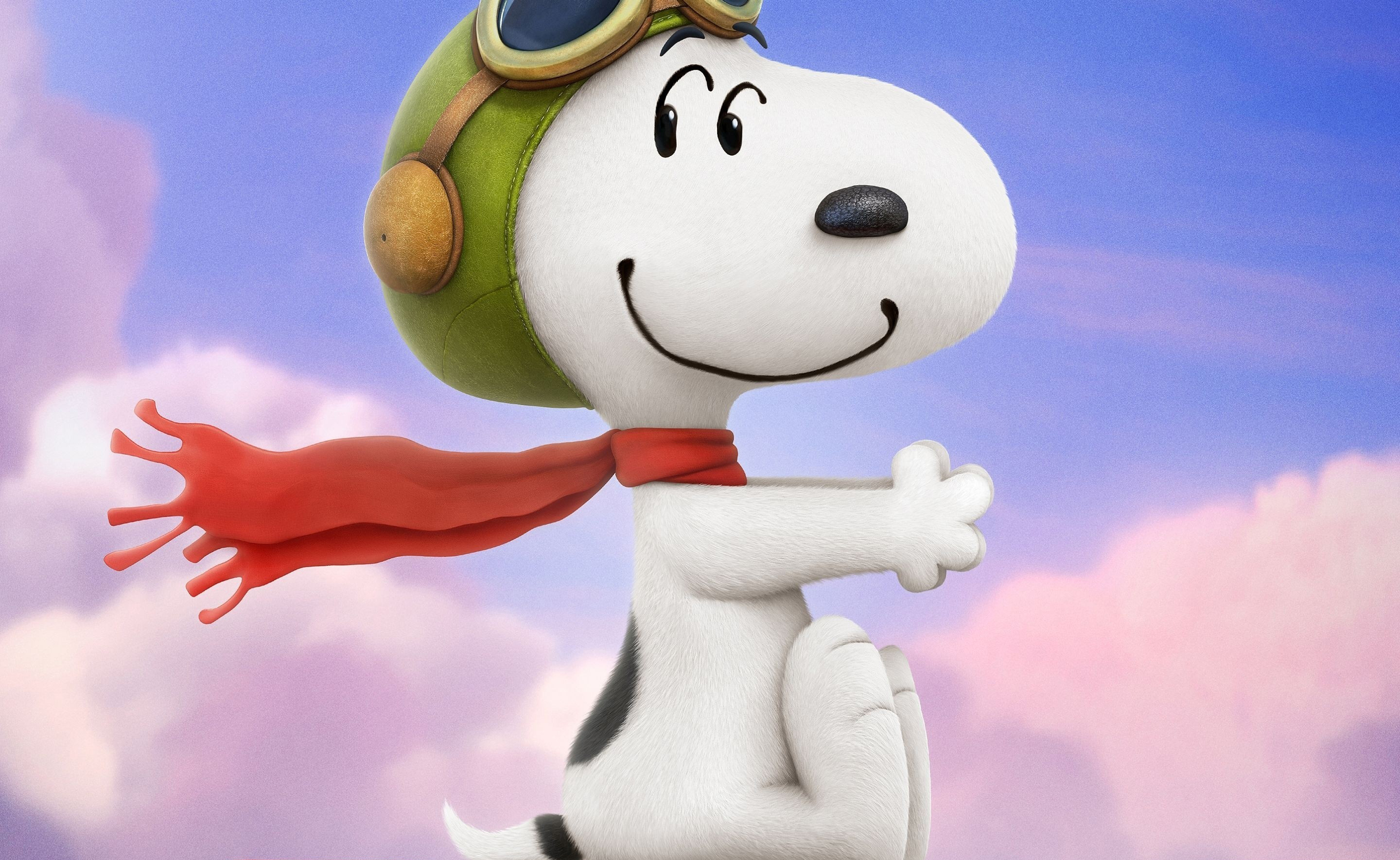 Snoopy aviatore con sciarpa rossa, 2880x1770 2K+, Laptop