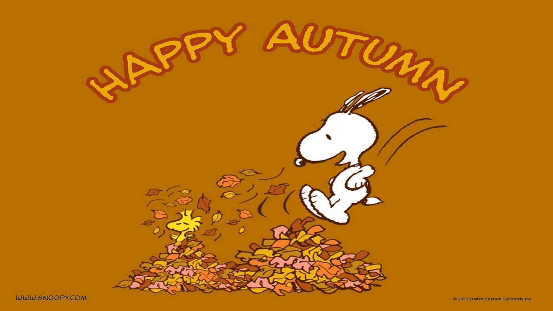 Snoopy e Woodstock autunno, 1920x1080 Full HD 1080p, PC Desktop
