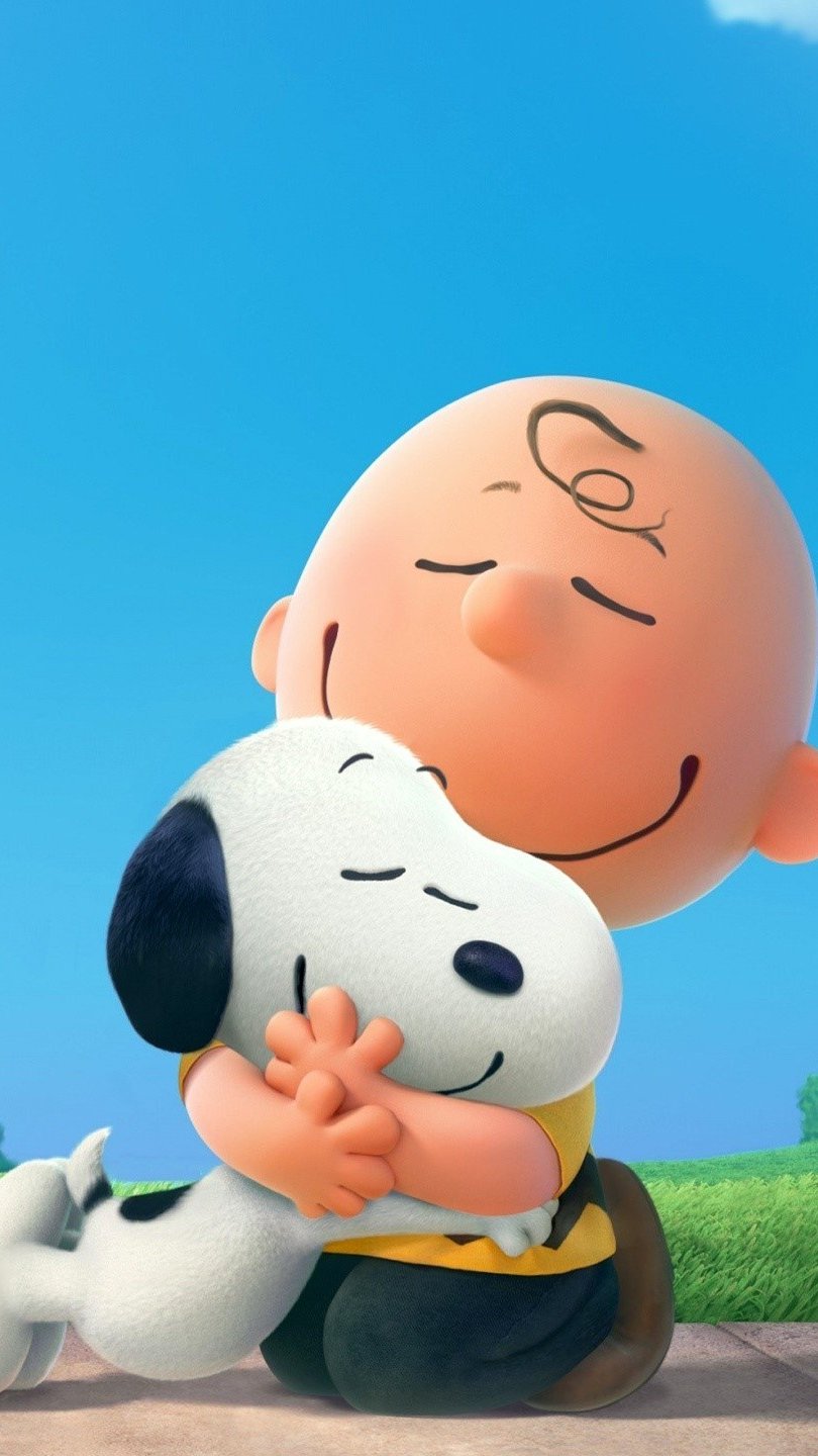 Charlie Brown abbraccia Snoopy, 810x1440 Verticale, Xiaomi