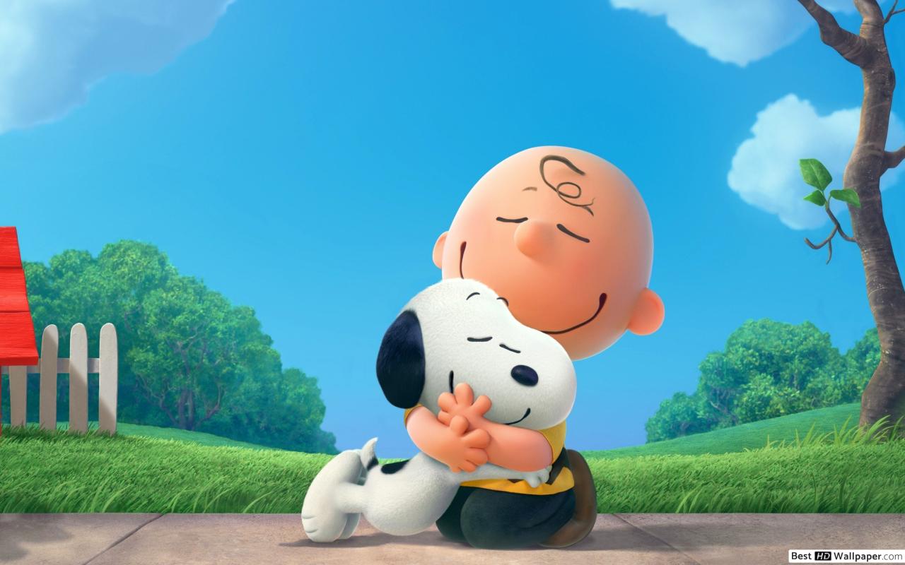 Charlie Brown e Snoopy abbraccio, 1280x800 HD, Desktop