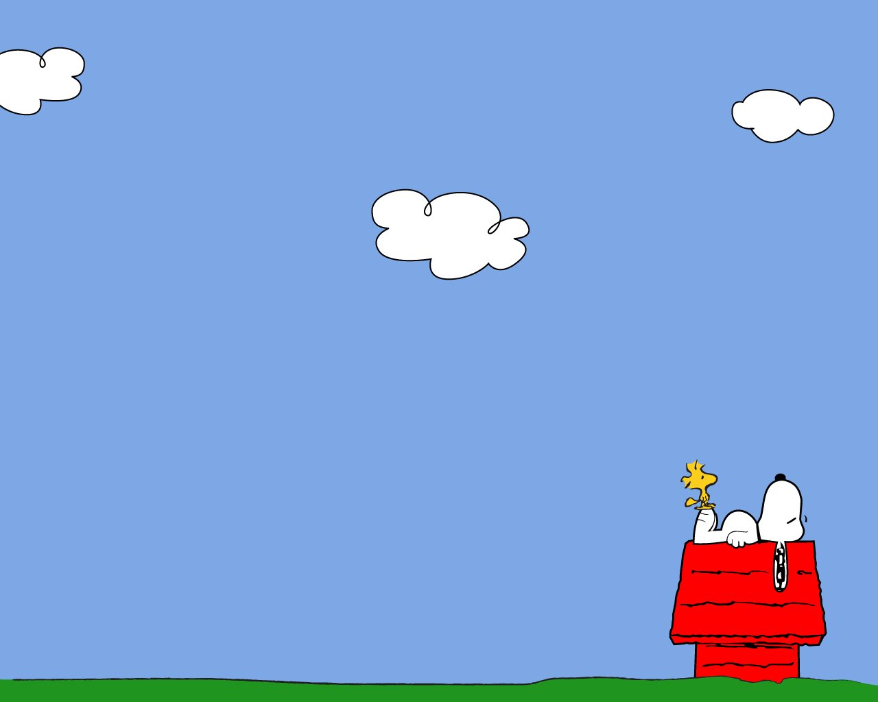 Snoopy sulla cuccia rossa, 1280x1024 720p, Laptop
