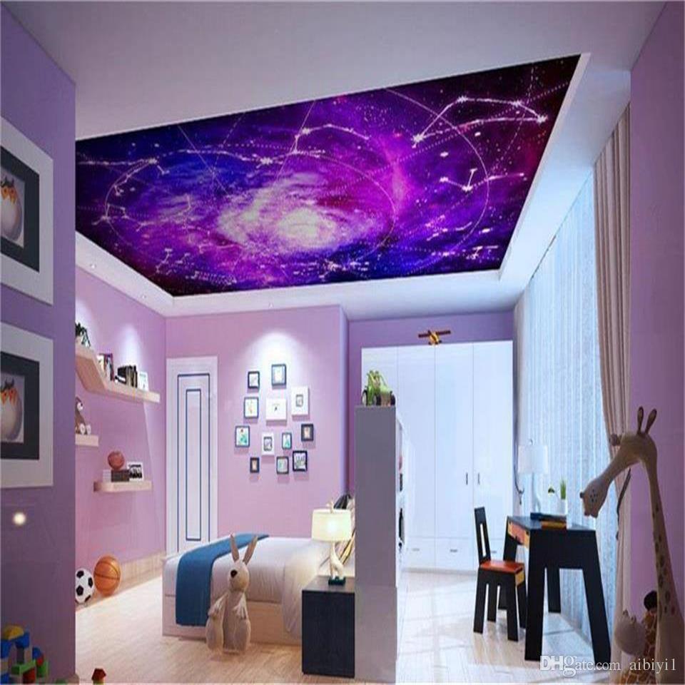 Galassia viola su soffitto camera, 960x960 HD, Desktop