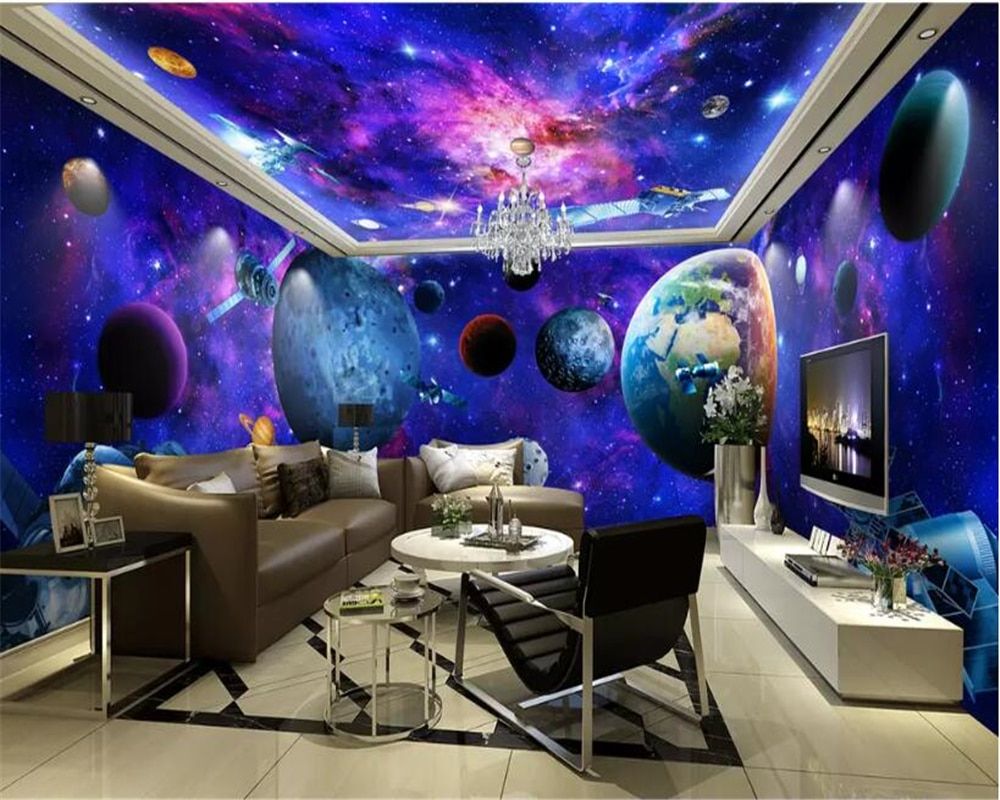 Galassia pianeti soffitto salotto, 1000x800 HD, Desktop