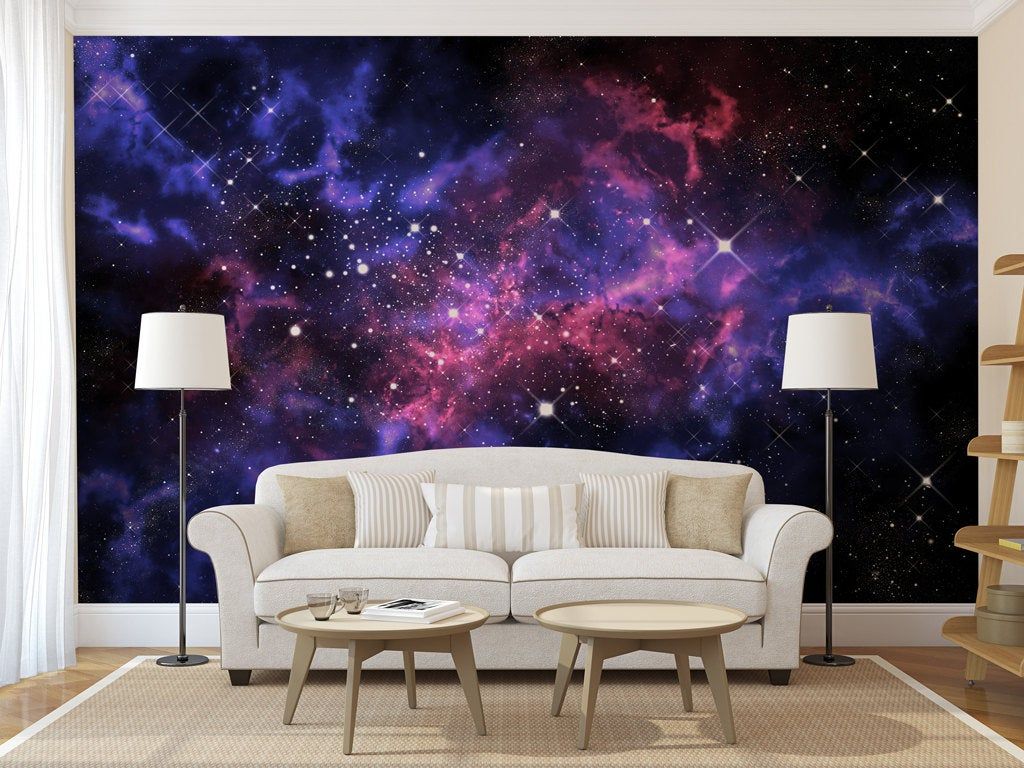 Murale galassia blu e viola, 1024x768 HD, PC Desktop