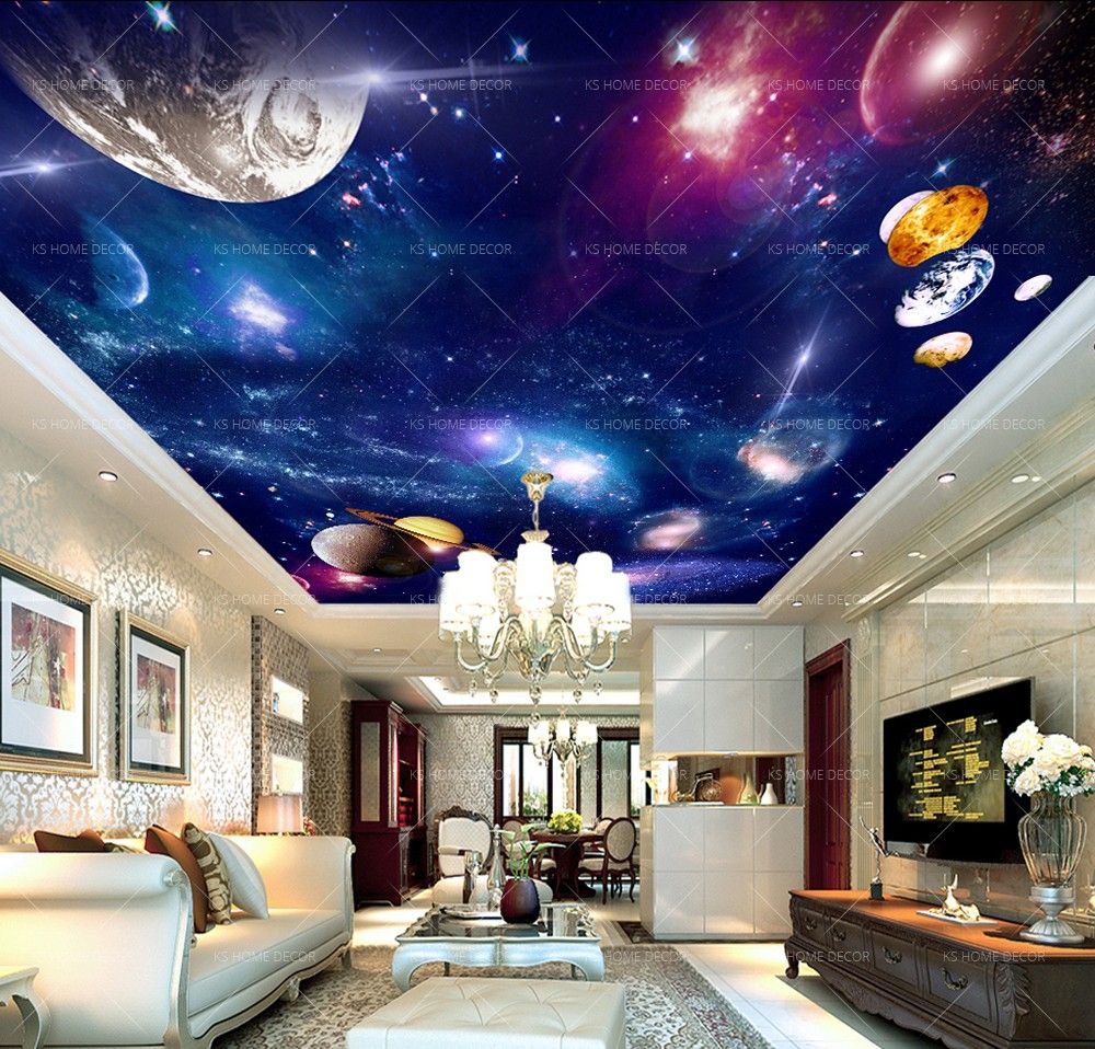 Galassia nebulosa colorata soffitto, 1000x1000 HD, Desktop