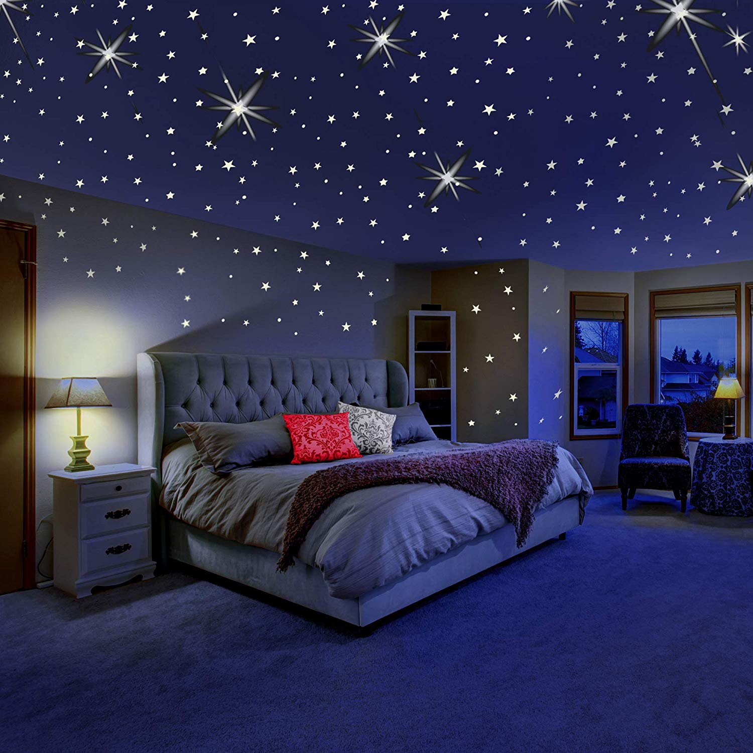 Costellazioni stelle blu notte, 1440x1442 Full HD Verticale, Smartphone