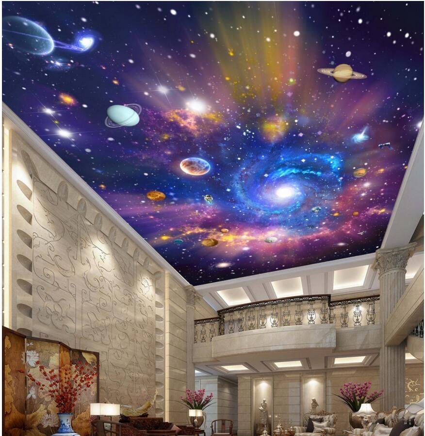Galassia con pianeti sul soffitto, 876x899 Verticale, Telefono