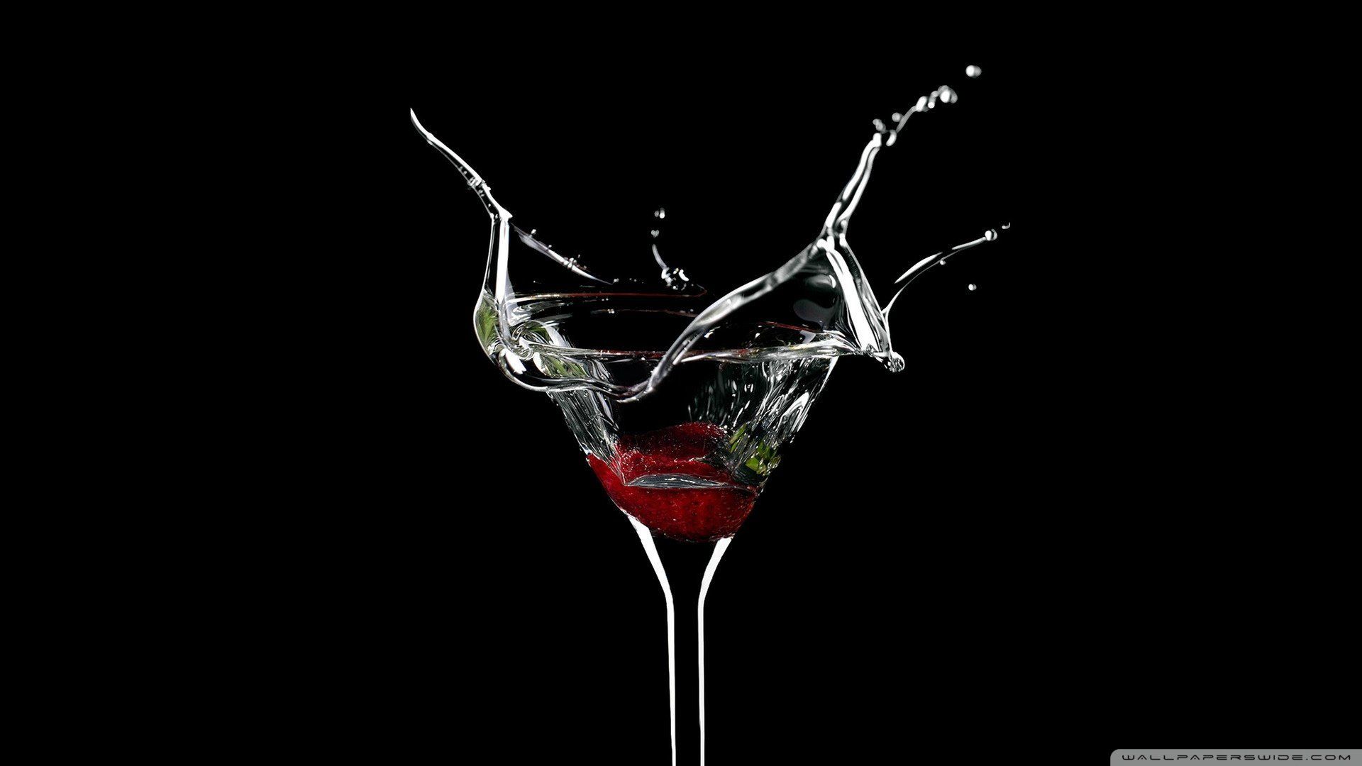 Cocktail martini schizzo nero, 1920x1080 1080p, Laptop