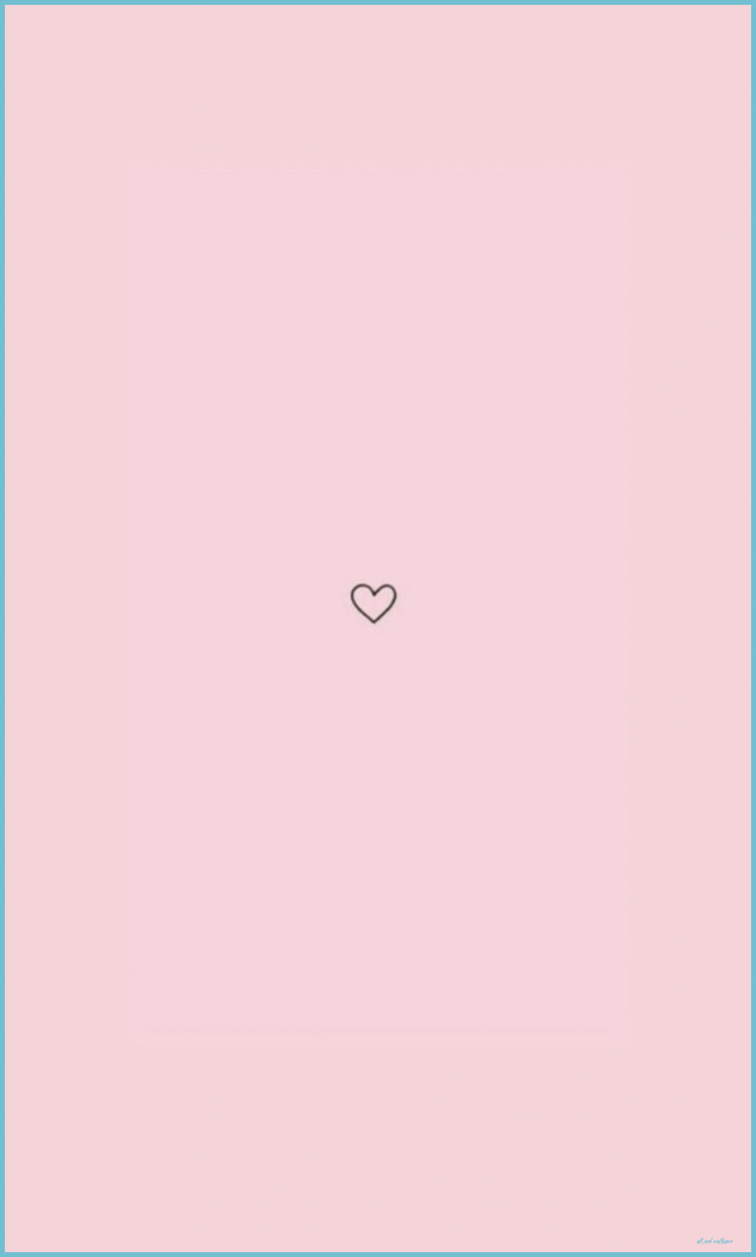 Cuore contorno rosa pastello, 1091x1815 Verticale, Telefono