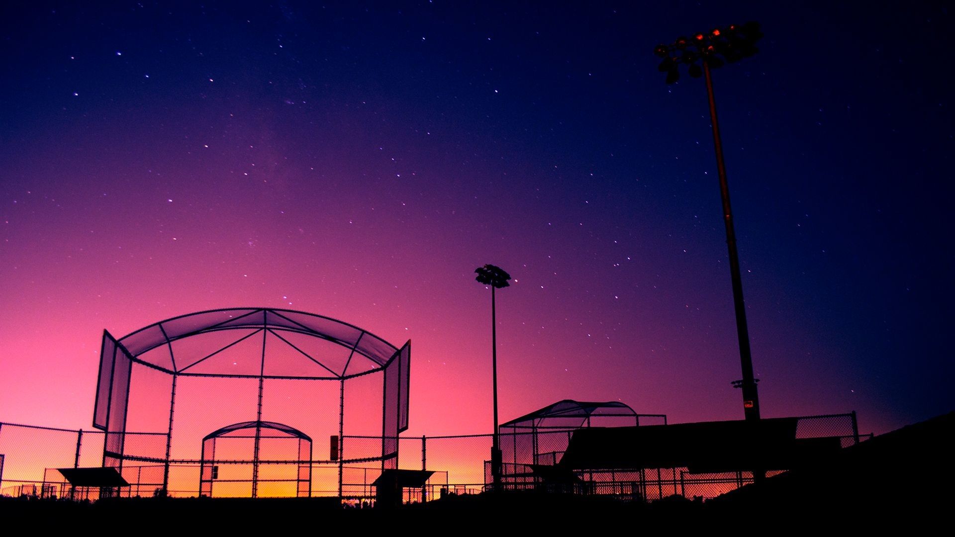 Campo softball al tramonto, 1920x1080 Full HD 1080p, Laptop