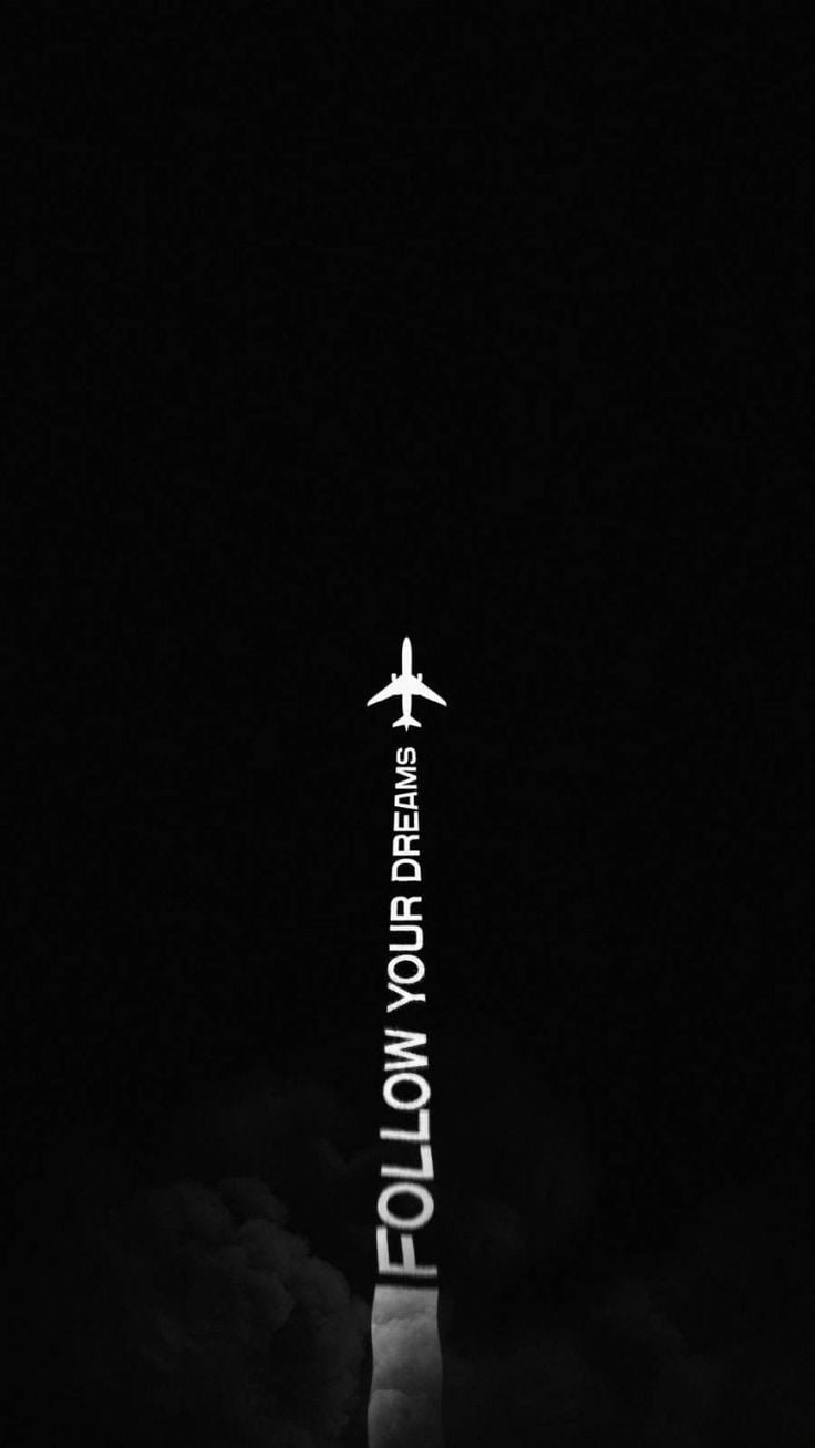 Aereo scia bianca notturna, 736x1308 Full HD Verticale, Smartphone