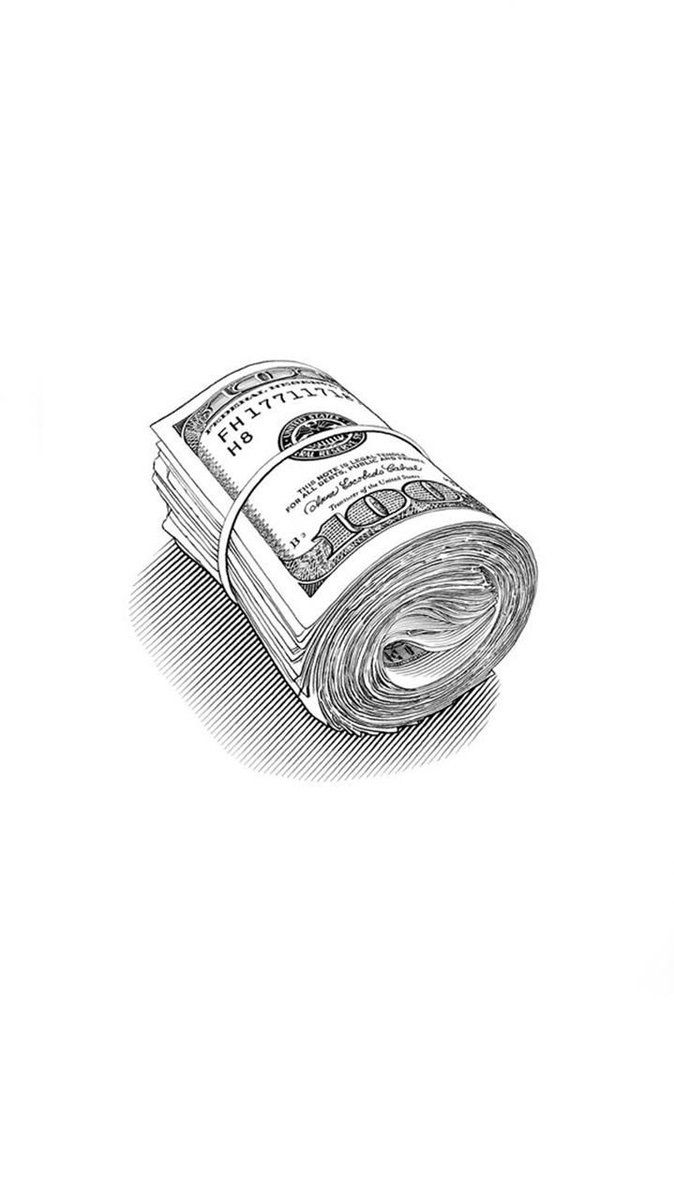 Banconote dollari sparse, 750x1334 Verticale, Telefono
