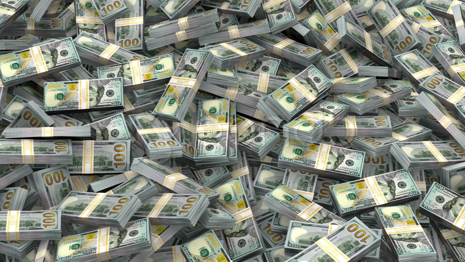 Banconote da cento dollari sparse, 1366x768 HD, MacBook Pro
