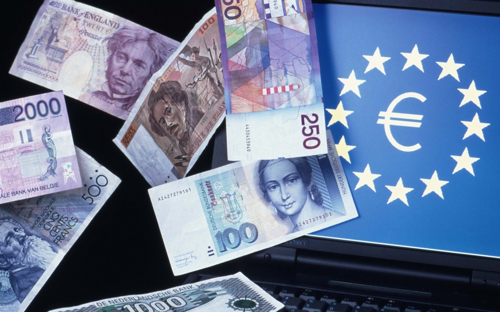 Banconote da cento dollari, 1920x1200 Full HD+, Laptop
