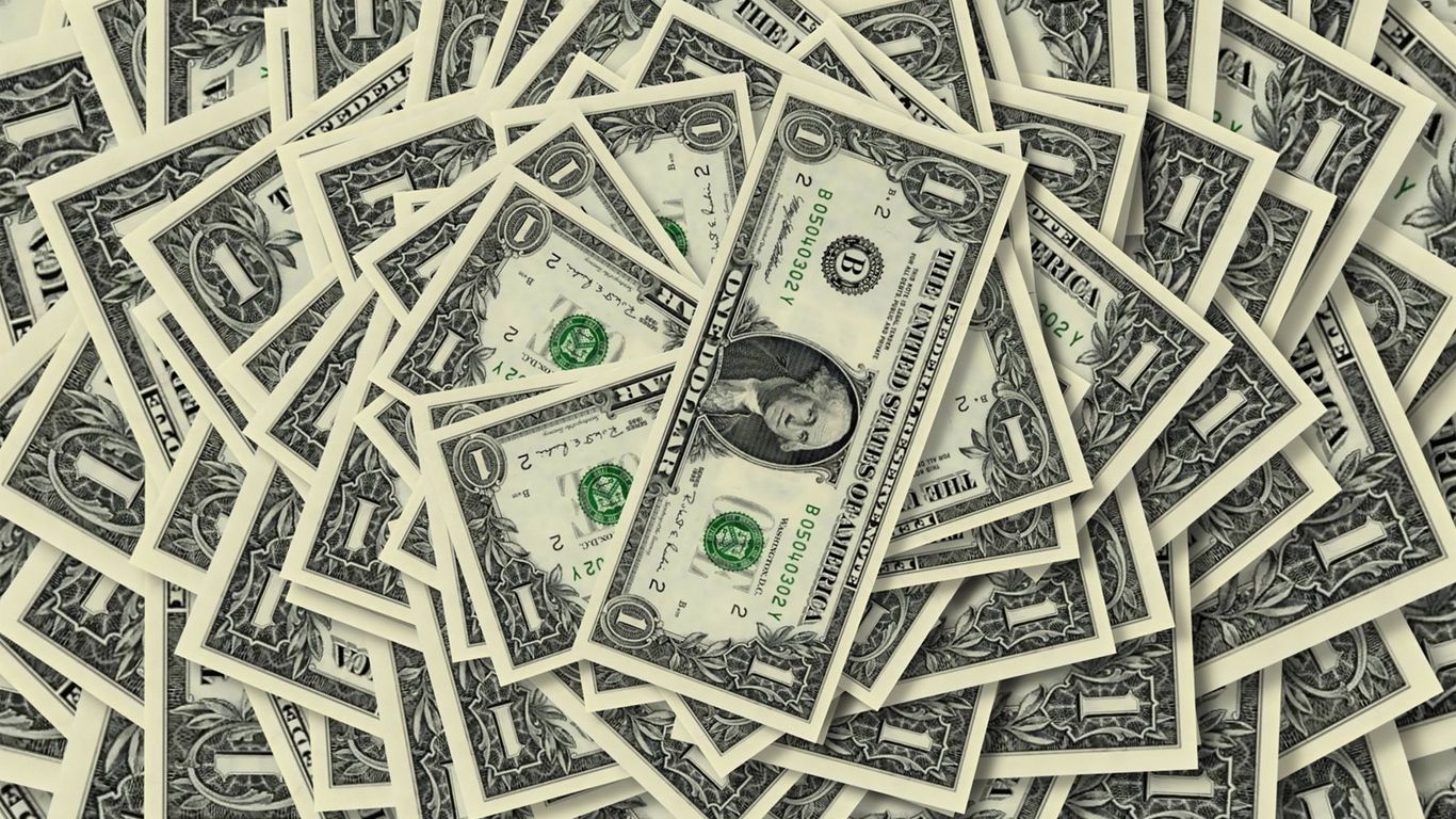Mazzette di banconote da dollari, 1366x768 HD, Laptop