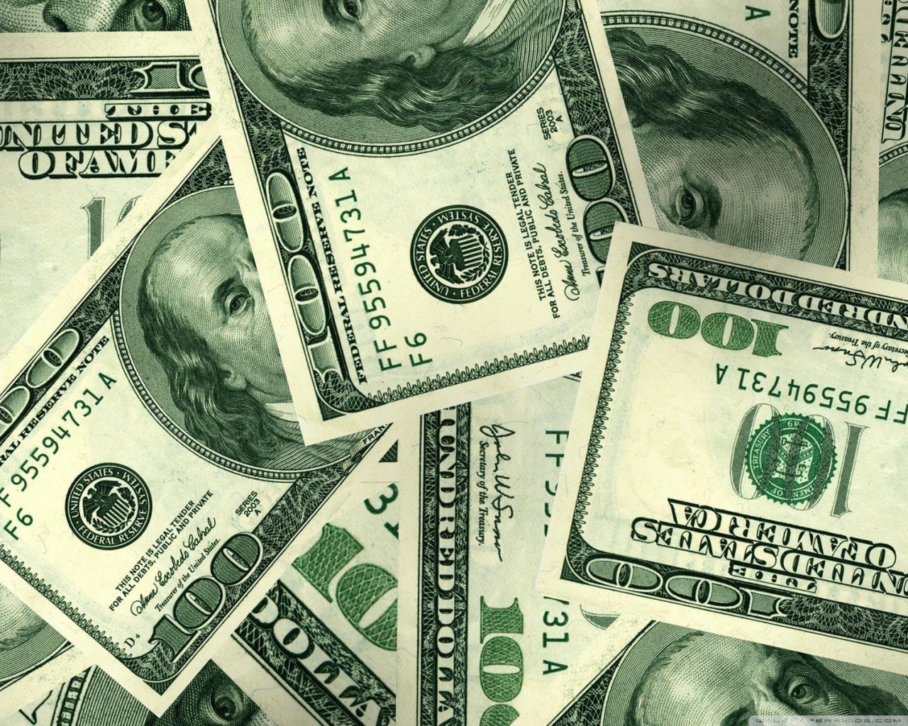 Banconote da cento dollari, 1280x1024 HD, Desktop