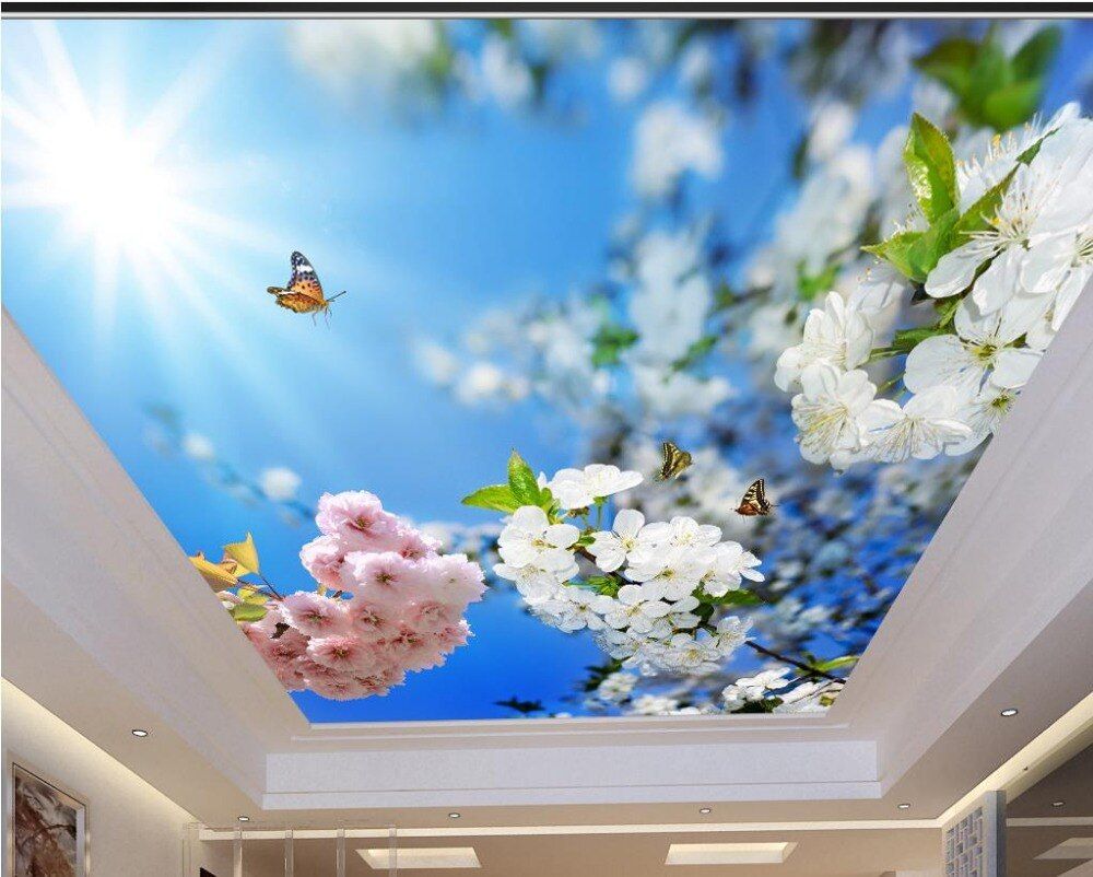 Soffitto 3D fiori e sole, 1000x802 HD, PC