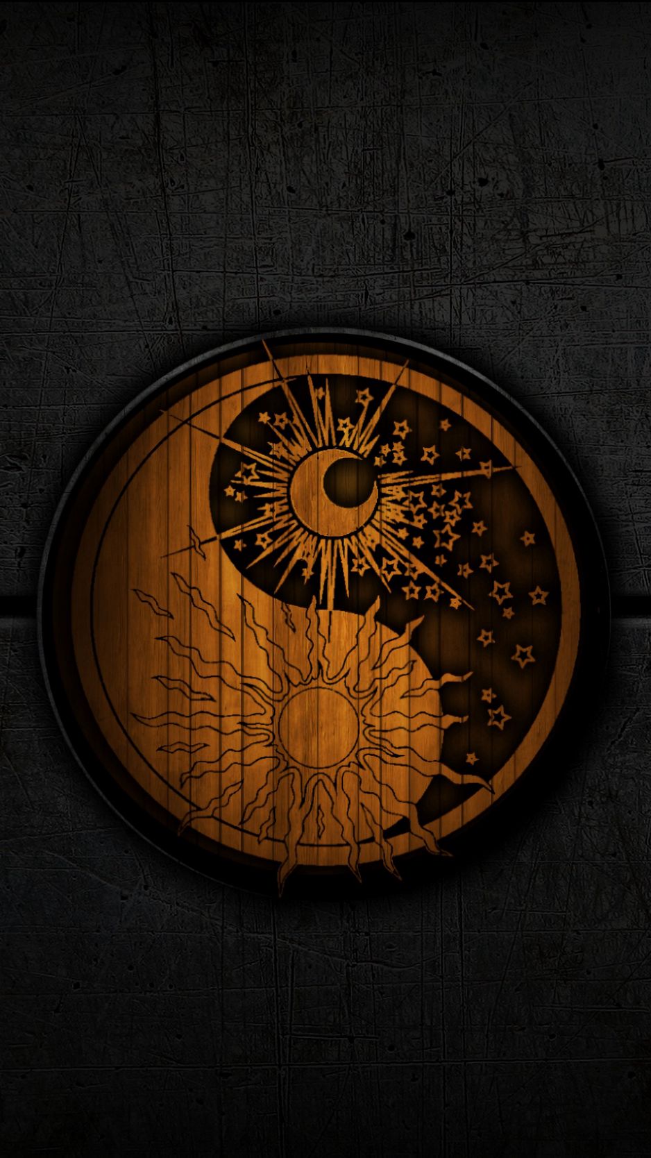 Yin yang sole e luna, 938x1668 Full HD Verticale, iPhone