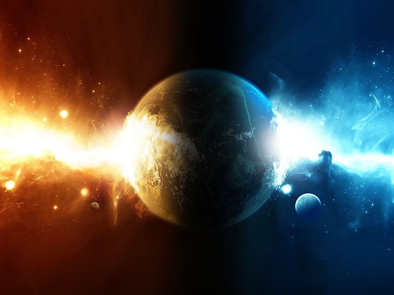 Pianeta tra fuoco e ghiaccio, 1600x1200 HD, PC