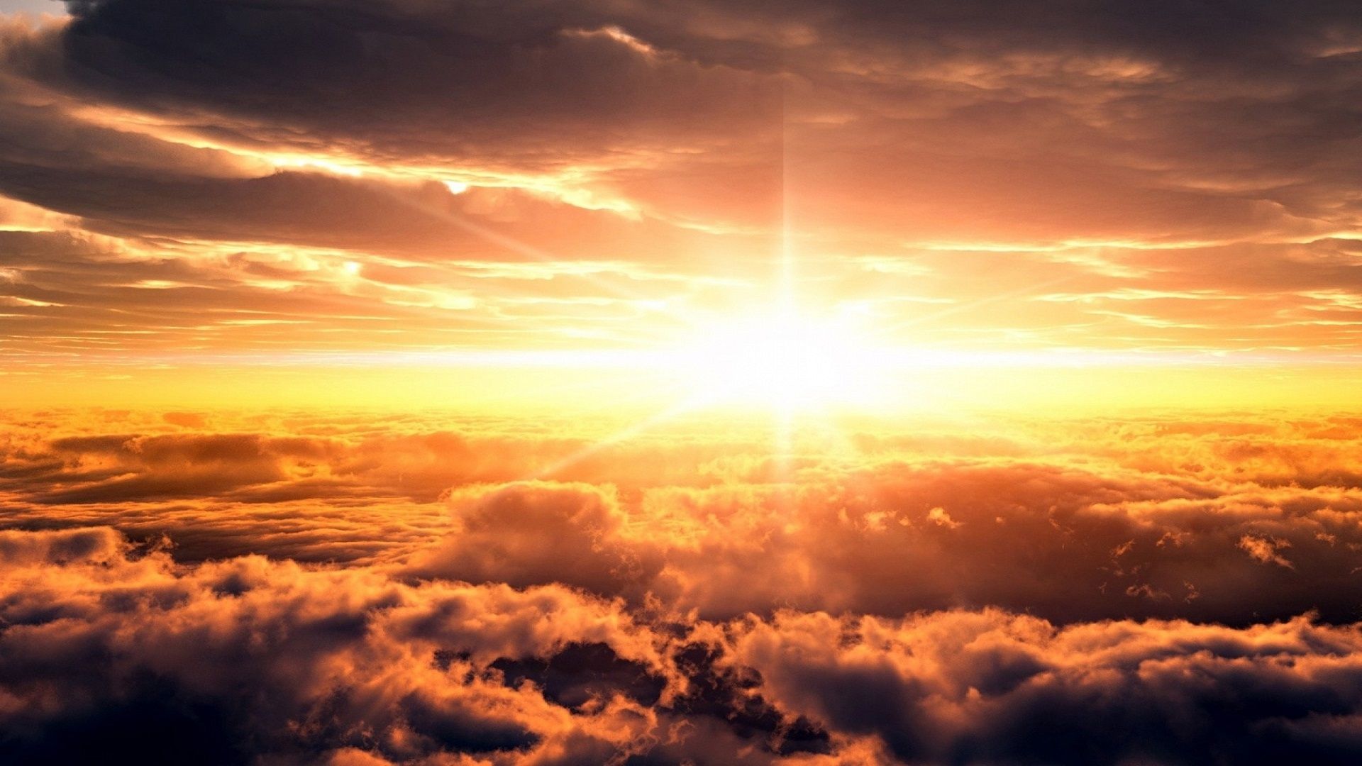 Sole tra le nuvole, 1920x1080 1080p, Desktop