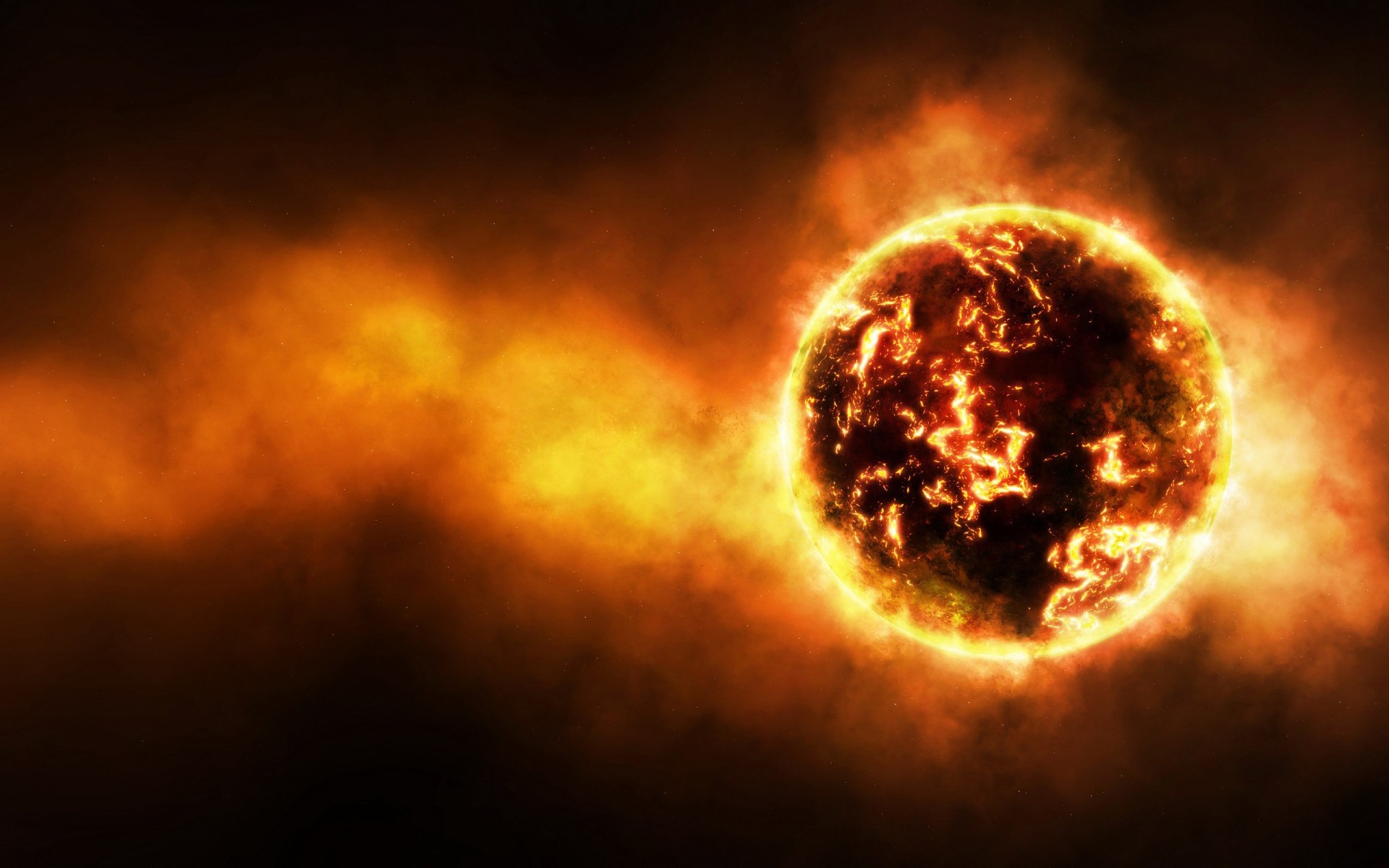 Sole infuocato nello spazio, 1920x1200 Full HD+ WUXGA, Laptop