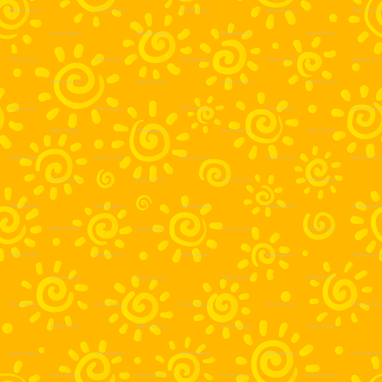 Pattern soli gialli disegnati, 1250x1250 HD, ROG Asus Laptop