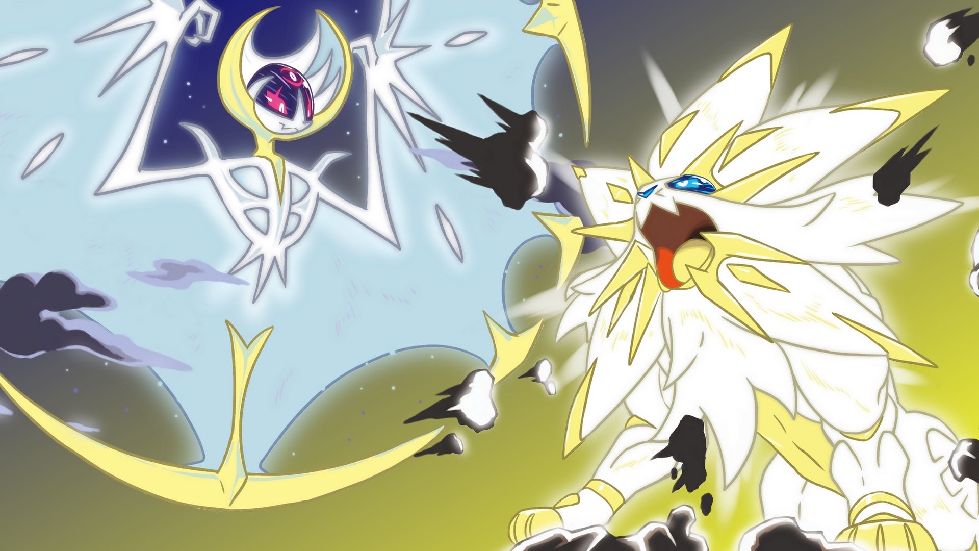Solgaleo e Lunala Pokemon, 1920x1080 1080p, Desktop