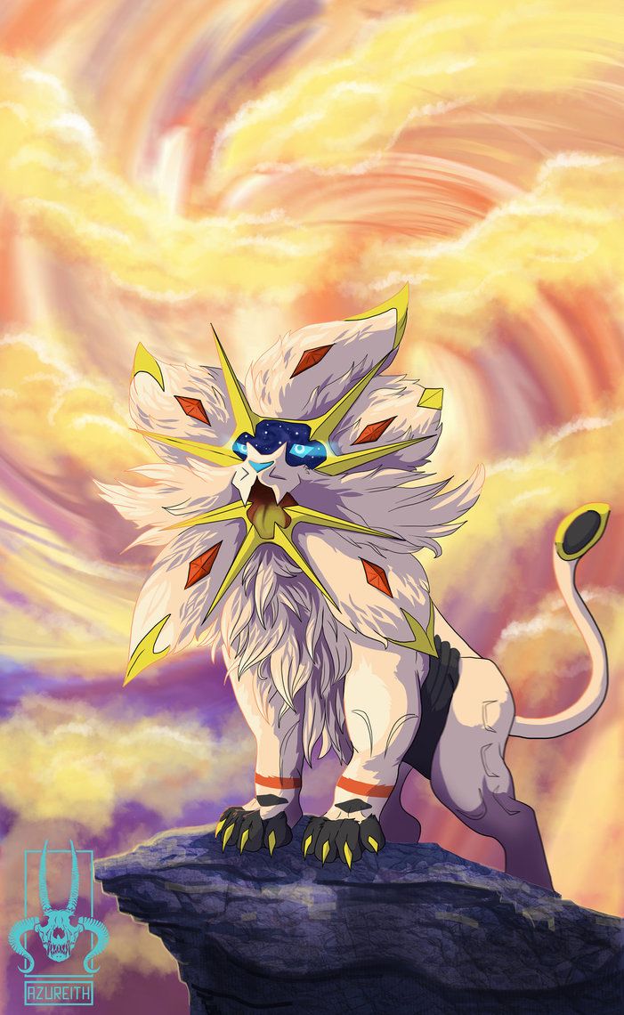 Solgaleo Pokémon luce dorata, 1024x1025 Full HD Verticale, Smartphone