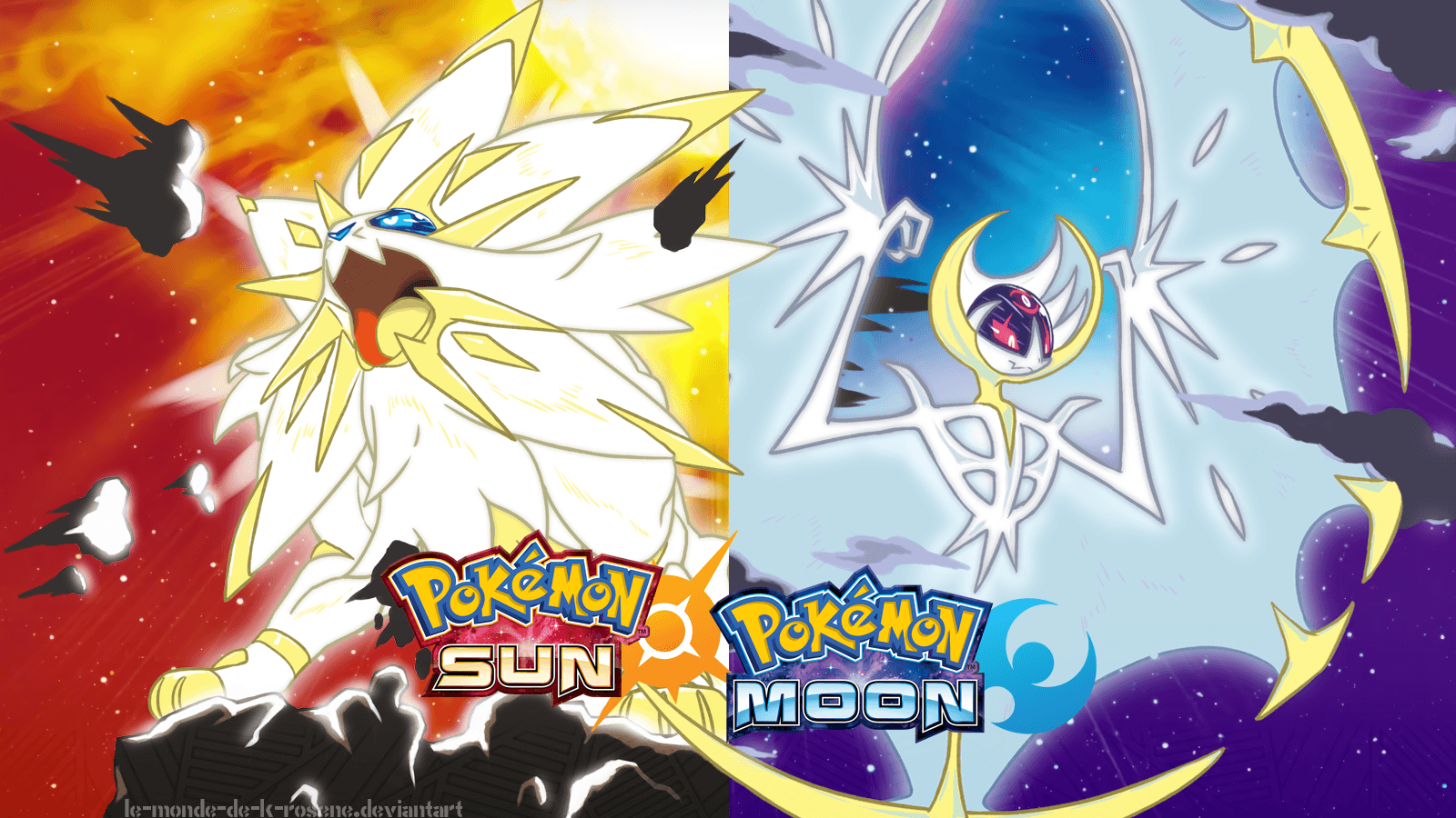 Solgaleo e Lunala Pokemon, 1080x1920 Full HD Verticale, Smartphone