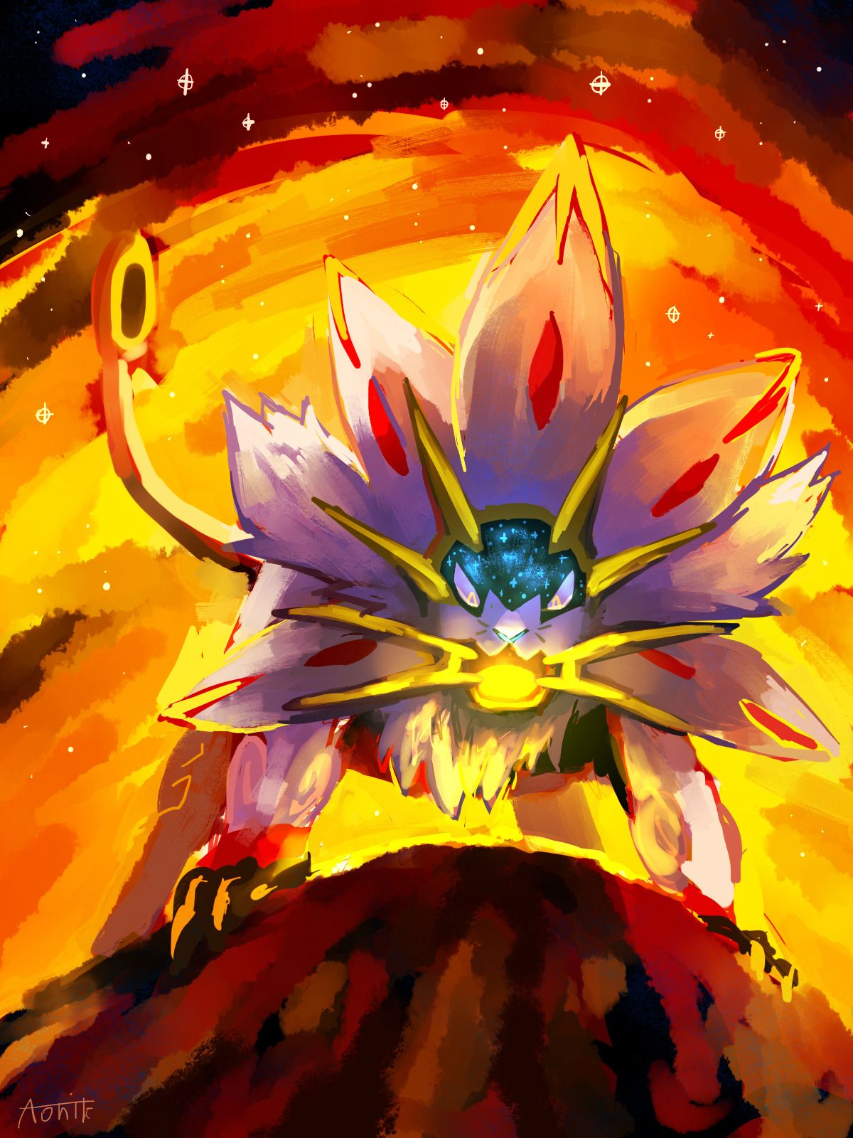 Solgaleo e Lunala Pokemon, Nintendo, 2200x1650 alta risoluzione, Desktop