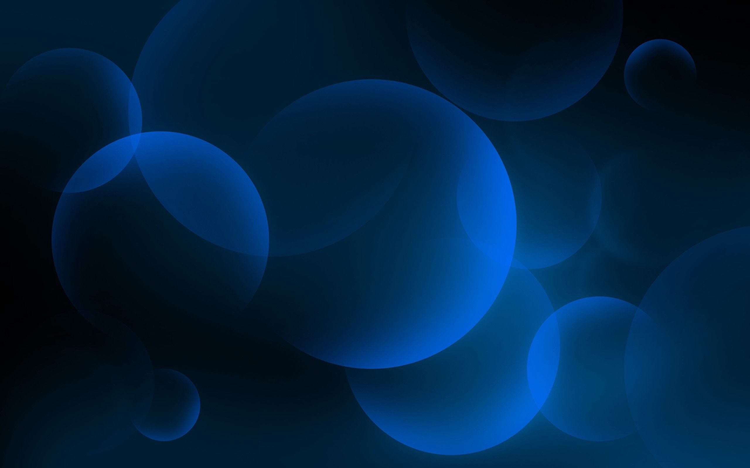 Sfere blu scuro astratte, 2560x1600 2K, MacBook Pro