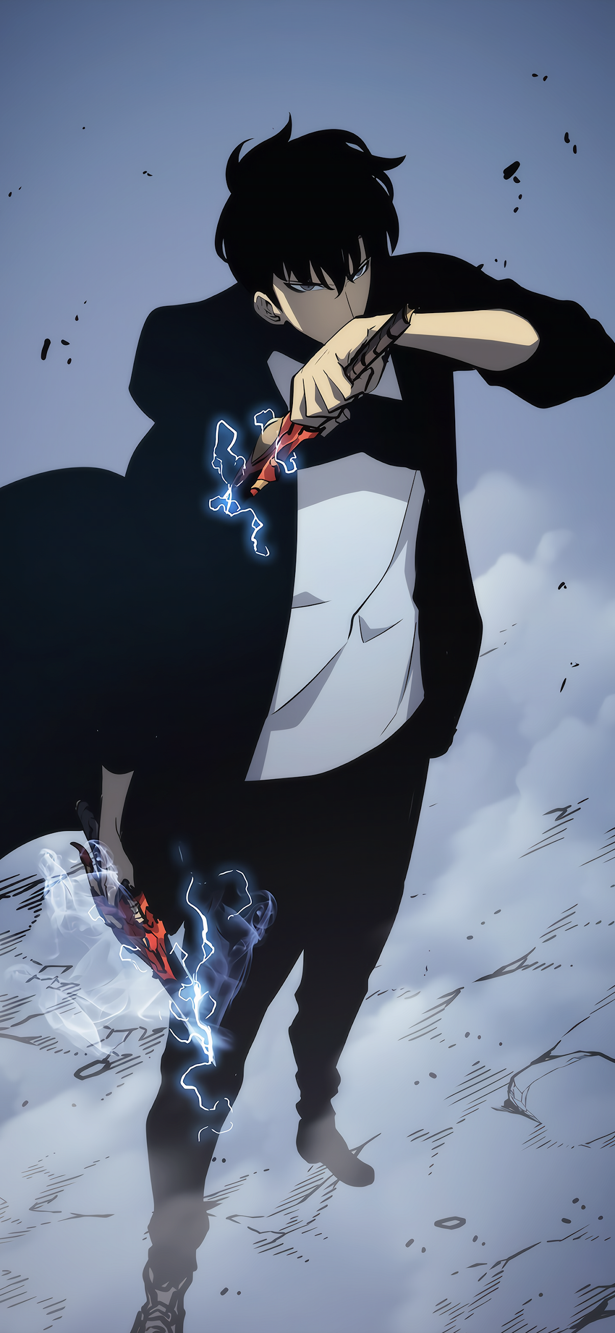 Sung Jin-Woo con daga oscura, 1205x2610 Full HD Verticale, iPhone