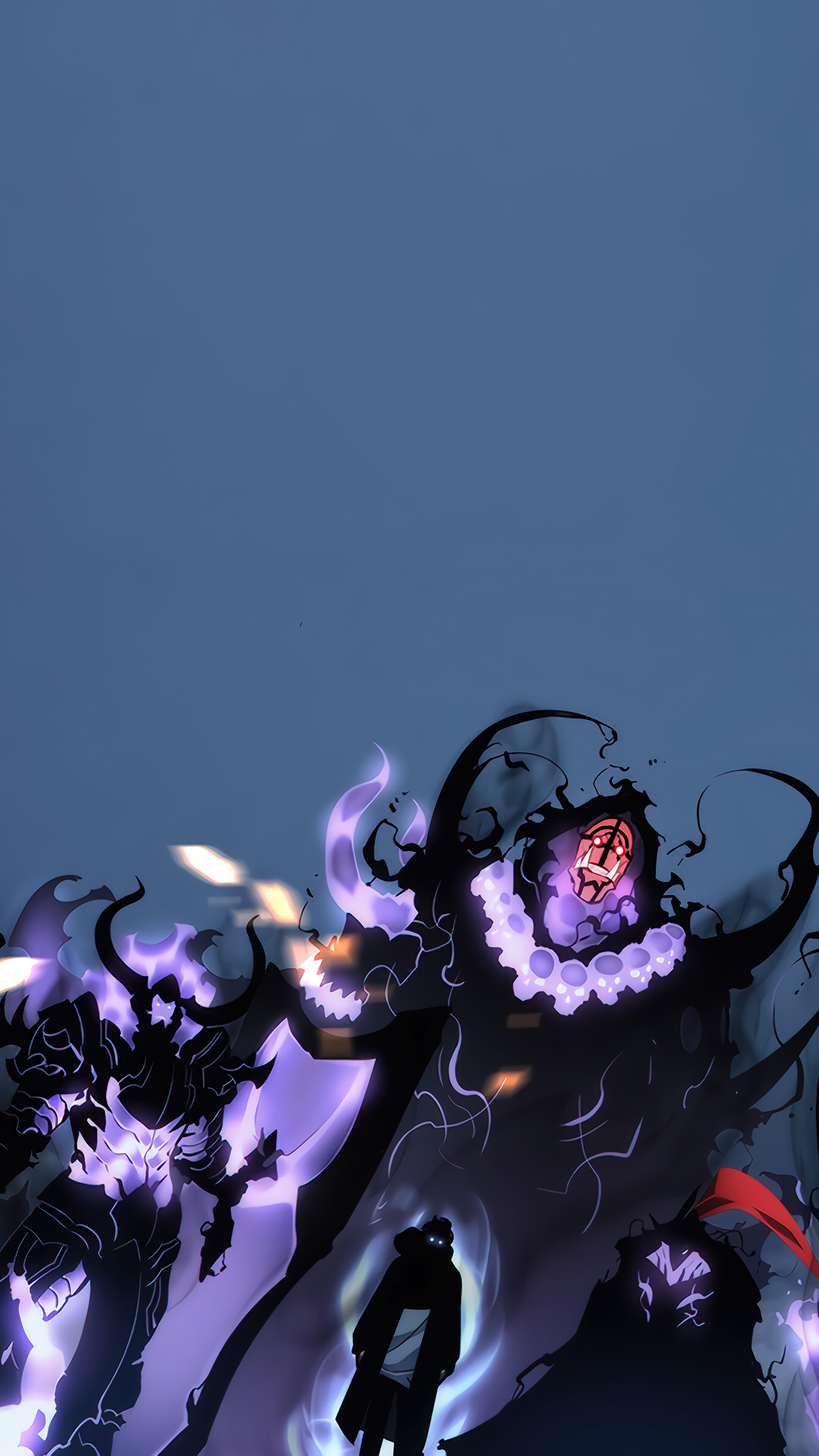 Sung Jin-Woo ombre viola Solo Leveling, 2160x3840 Full HD Verticale, Realme