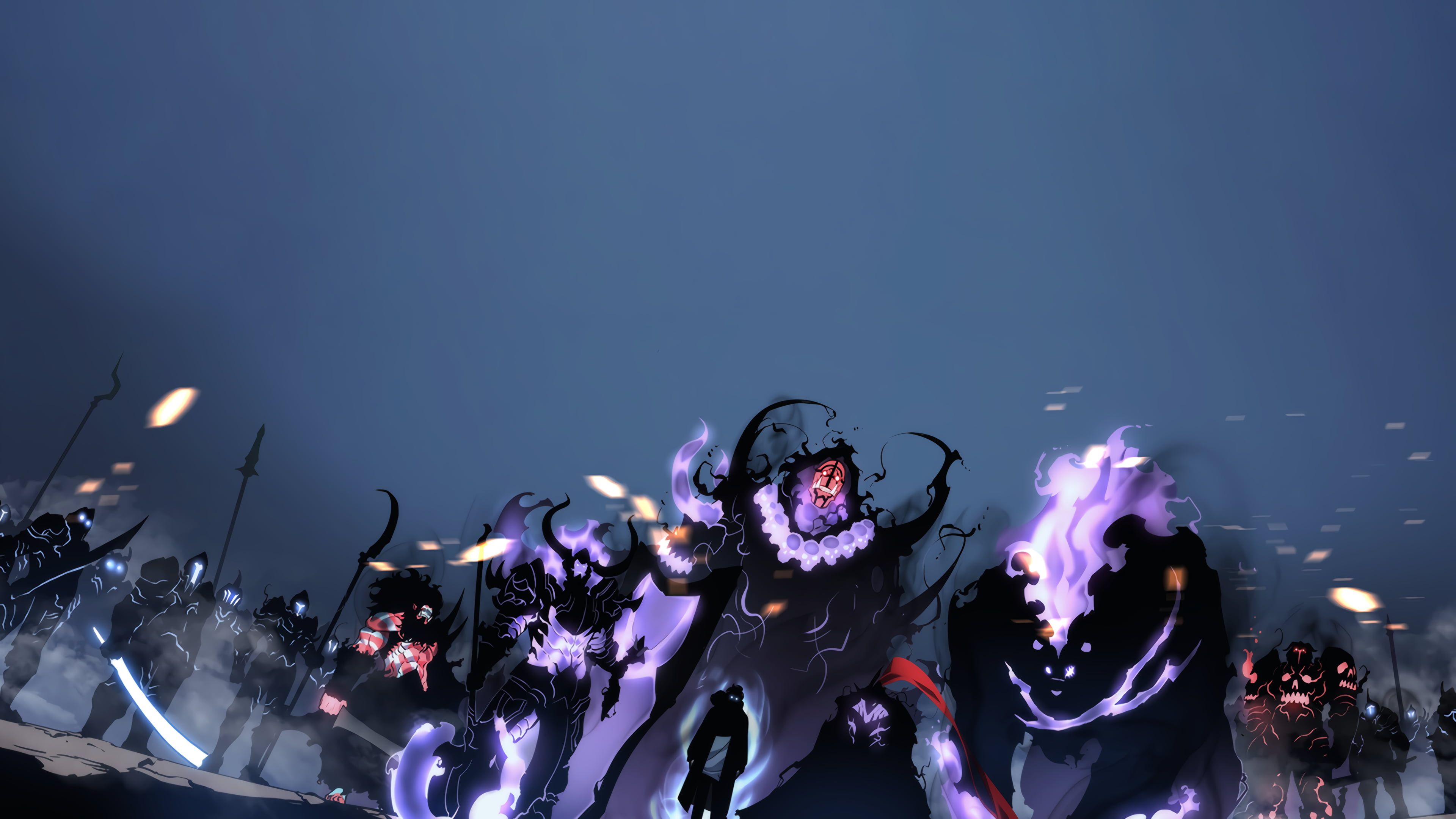 Ombre mostruose Solo Leveling, 3840x2160 UHD, Monitor 4K