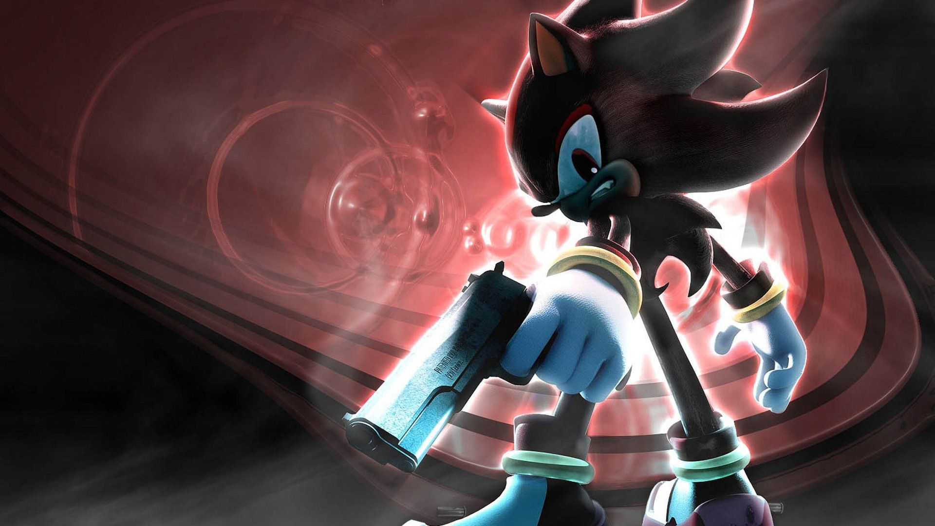 Shadow the Hedgehog con pistola, 1920x1080 Full HD, PC