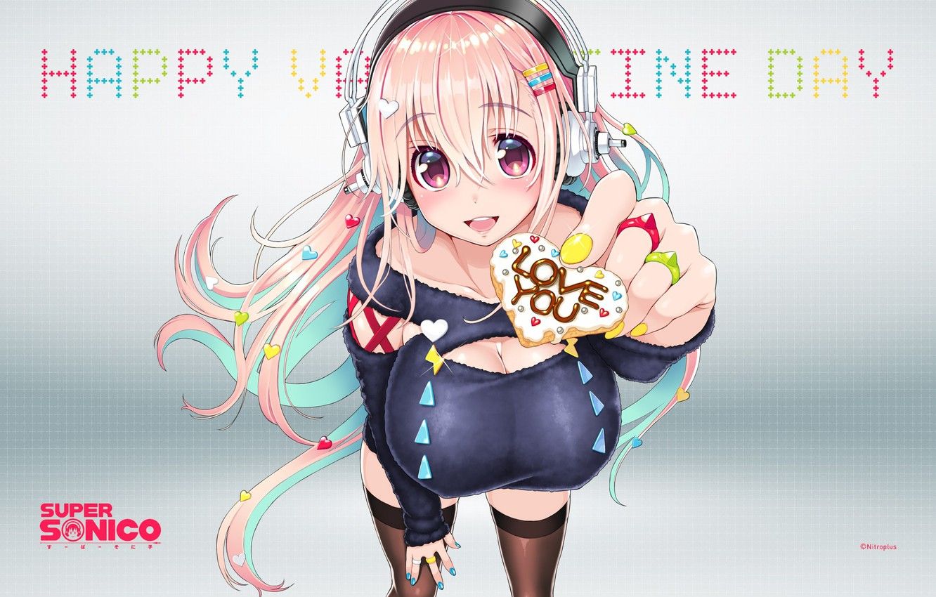 Super Sonico anime ragazza cuffie, 1332x850 HD, HP Laptop