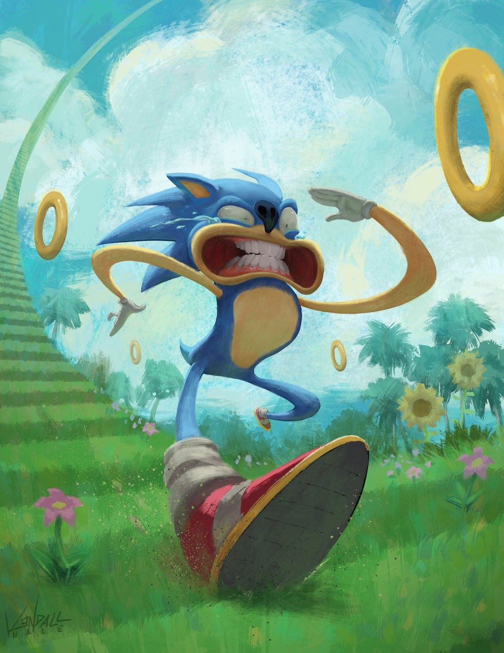 Sonic the Hedgehog che corre, 1024x1325 Full HD Verticale, iPhone