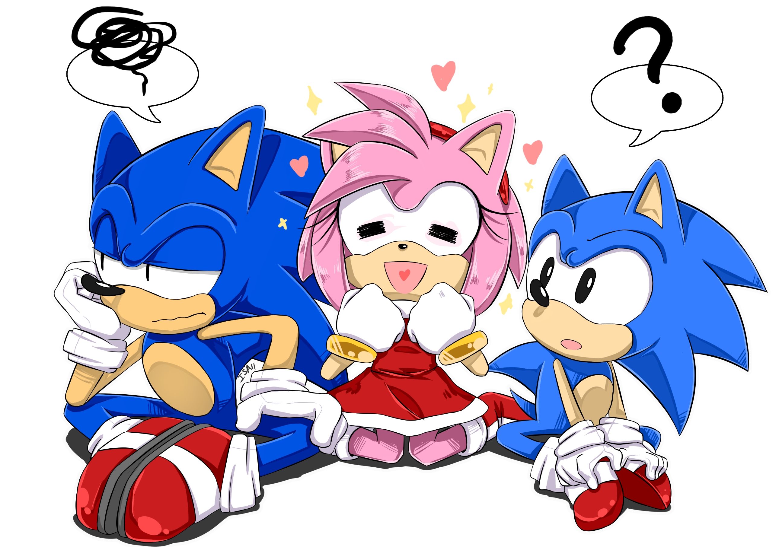 Sonic e Amy Rose anime, 2581x1813 WQXGA, Desktop