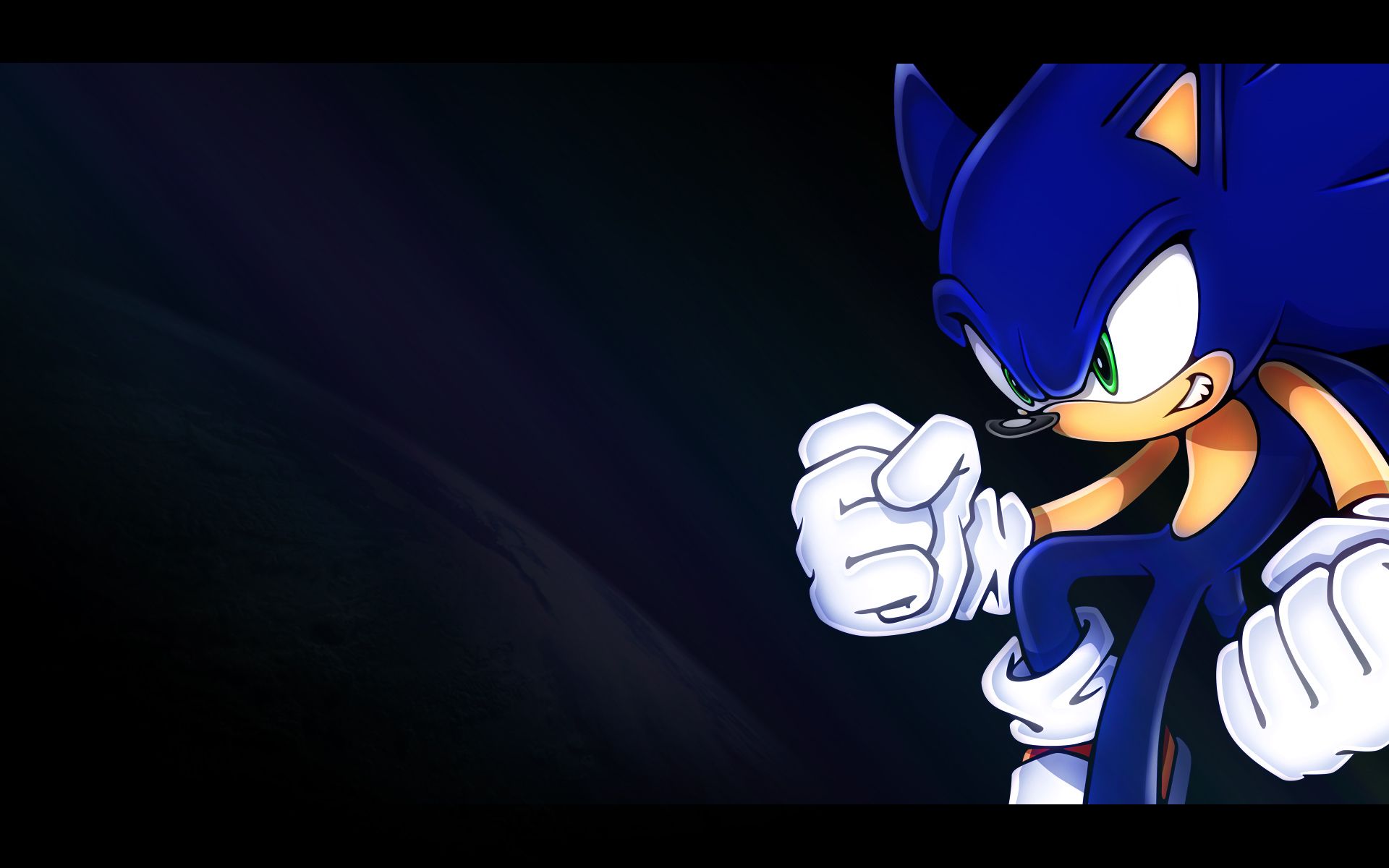 Sonic The Hedgehog sfondo scuro, 1920x1200 WUXGA, PC