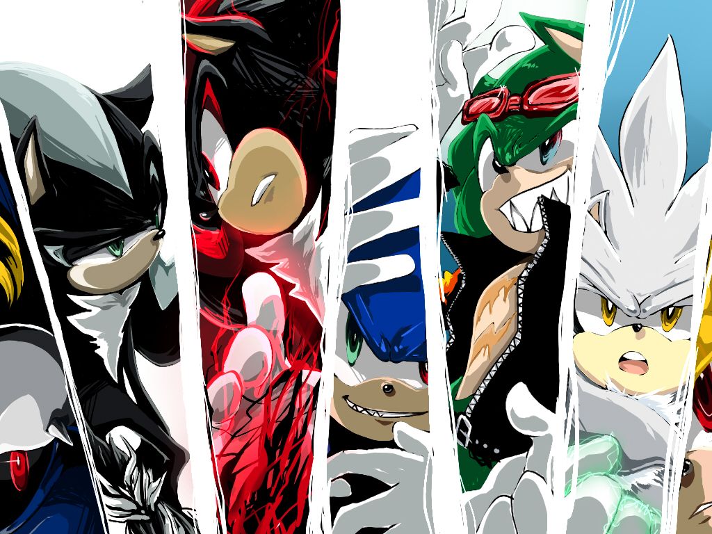 Sonic the Hedgehog personaggi, 1024x768 HD, Laptop