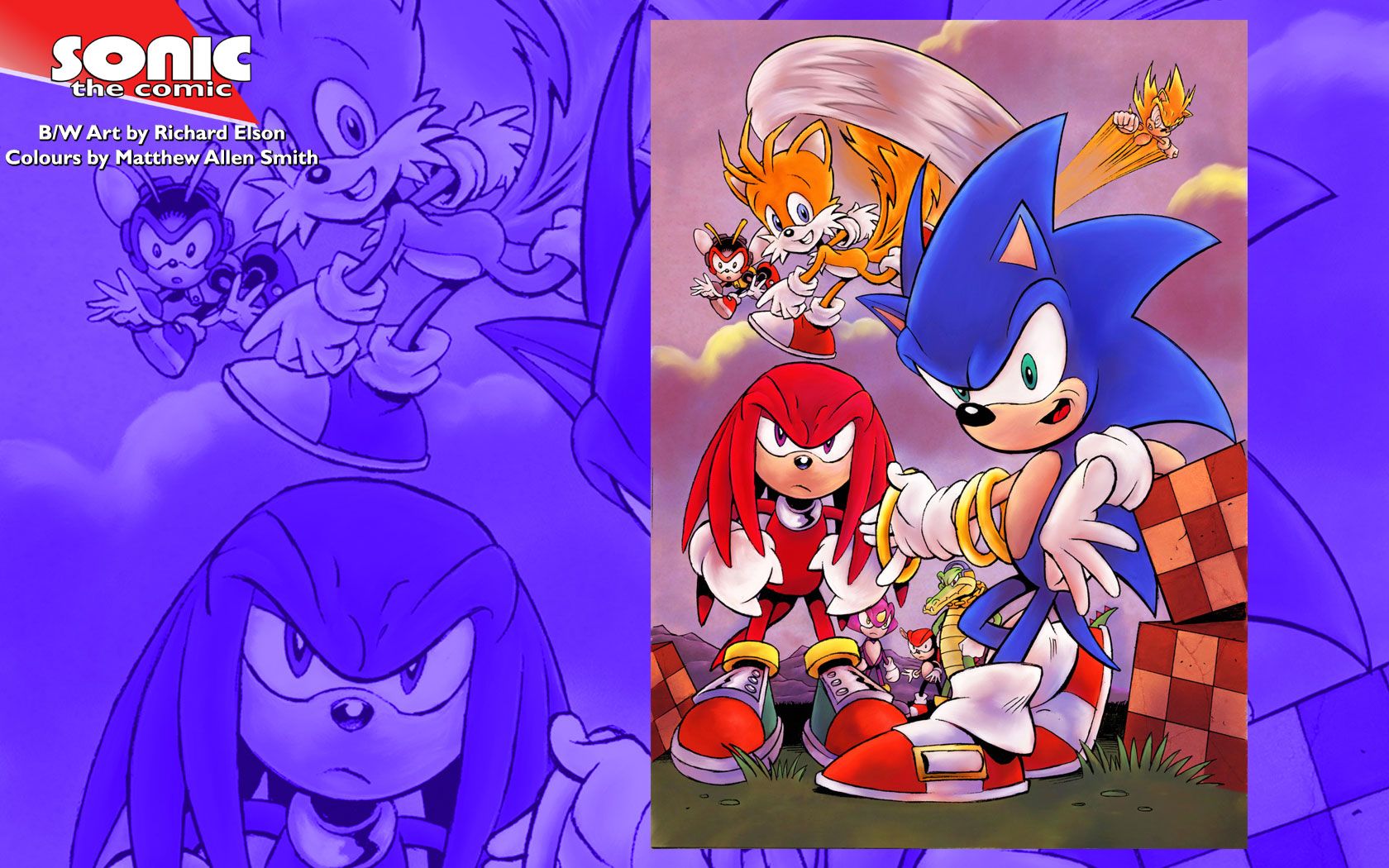 Sonic, Knuckles e Tails anime, 1680x1050 HD, Laptop