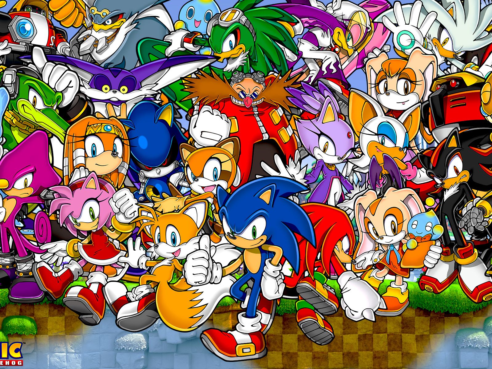 Sonic e personaggi Sega, 1600x1200 900p, Desktop