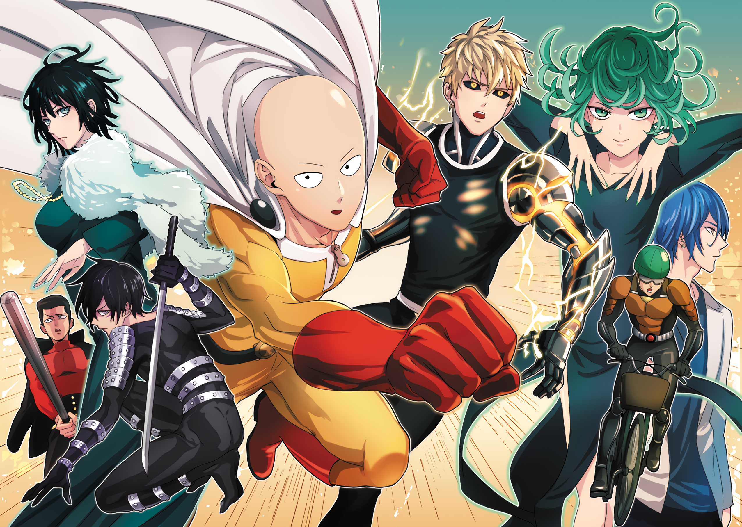 One-Punch Man personaggi anime, 2550x1812 2K, Desktop