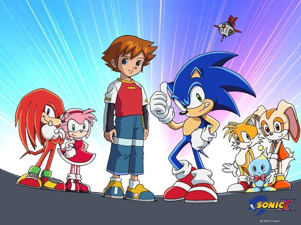 Sonic X personaggi gruppo anime, 1024x768 HD, PC Desktop